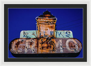 Retro Ice Cream Sign - Framed Print