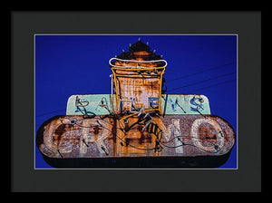 Retro Ice Cream Sign - Framed Print