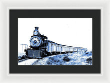 Load image into Gallery viewer, Scenic - Blue Train Coming - Framed Print