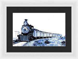 Scenic - Blue Train Coming - Framed Print