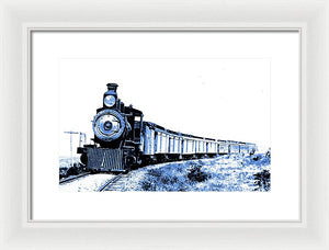 Scenic - Blue Train Coming - Framed Print