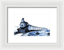 Load image into Gallery viewer, Scenic - Blue Train Coming - Framed Print