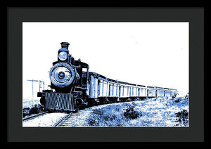 Scenic - Blue Train Coming - Framed Print