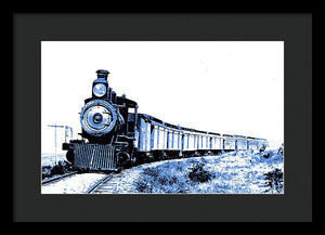 Scenic - Blue Train Coming - Framed Print