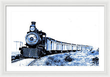 Load image into Gallery viewer, Scenic - Blue Train Coming - Framed Print