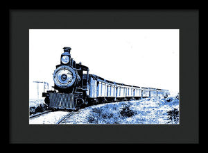 Scenic - Blue Train Coming - Framed Print