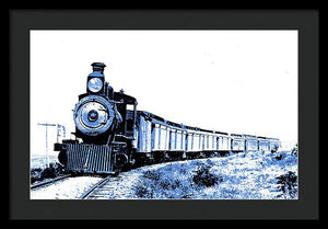 Scenic - Blue Train Coming - Framed Print