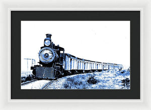 Scenic - Blue Train Coming - Framed Print