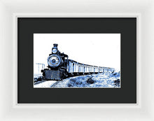 Load image into Gallery viewer, Scenic - Blue Train Coming - Framed Print