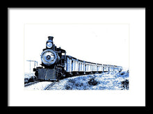 Load image into Gallery viewer, Scenic - Blue Train Coming - Framed Print