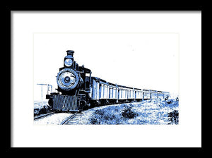 Scenic - Blue Train Coming - Framed Print