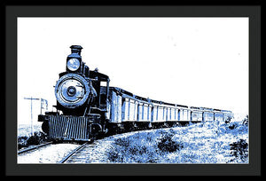 Scenic - Blue Train Coming - Framed Print