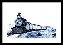 Load image into Gallery viewer, Scenic - Blue Train Coming - Framed Print