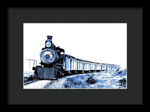 Scenic - Blue Train Coming - Framed Print