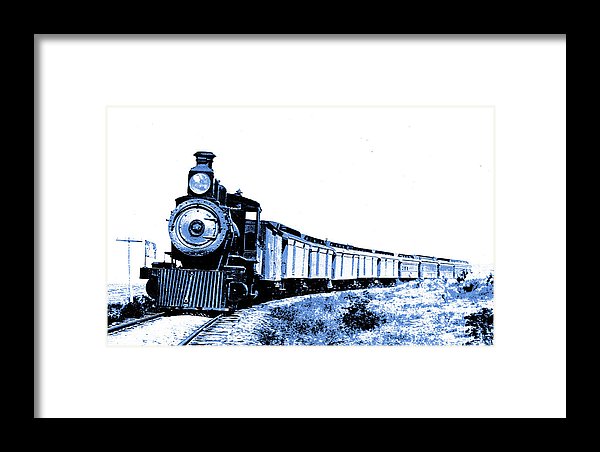 Scenic - Blue Train Coming - Framed Print