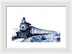 Scenic - Blue Train Coming - Framed Print