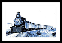 Load image into Gallery viewer, Scenic - Blue Train Coming - Framed Print