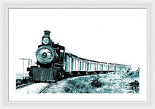 Load image into Gallery viewer, Scenic - Bluegreen Train Coming - Framed Print