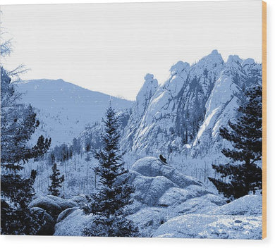 Scenic - Cathedral Park Blue - Wood Print