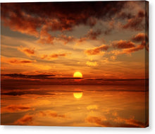 Load image into Gallery viewer, Scenic Golden Sun Over The Water - Canvas Print