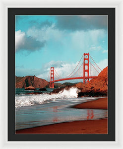 Scenic Photo - Golden Gate Bridge - Framed Print