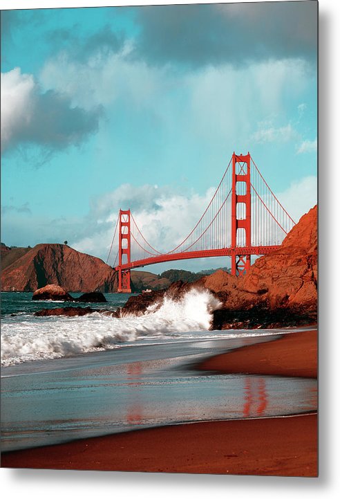 Scenic Photo - Golden Gate Bridge - Metal Print