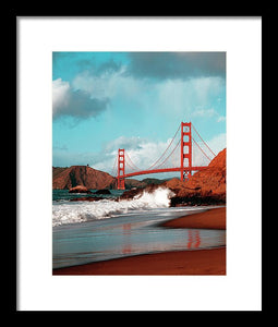 Scenic Photo - Golden Gate Bridge - Framed Print