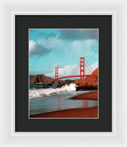 Scenic Photo - Golden Gate Bridge - Framed Print