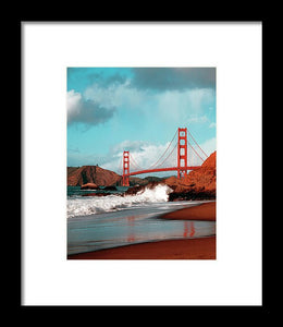 Scenic Photo - Golden Gate Bridge - Framed Print