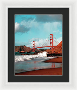 Scenic Photo - Golden Gate Bridge - Framed Print