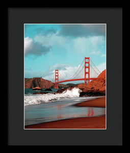 Scenic Photo - Golden Gate Bridge - Framed Print