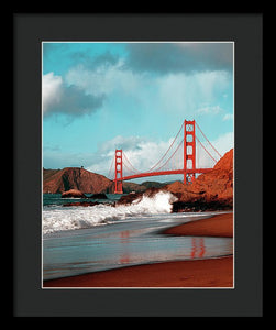 Scenic Photo - Golden Gate Bridge - Framed Print