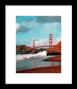 Scenic Photo - Golden Gate Bridge - Framed Print