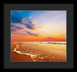 Scenic - The Glowing Beach - Framed Print