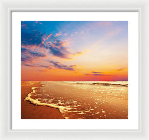 Scenic - The Glowing Beach - Framed Print