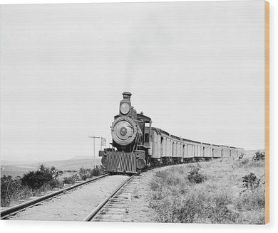 Scenic - The Old West Train - Wood Print