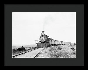 Scenic - The Old West Train - Framed Print