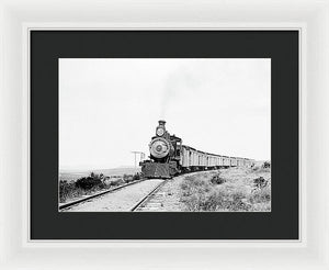 Scenic - The Old West Train - Framed Print