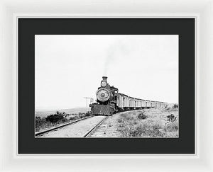 Scenic - The Old West Train - Framed Print