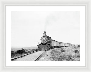 Scenic - The Old West Train - Framed Print