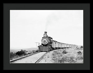 Scenic - The Old West Train - Framed Print