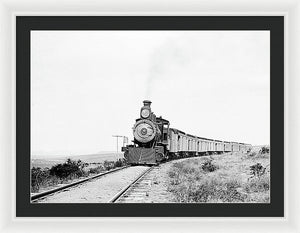 Scenic - The Old West Train - Framed Print