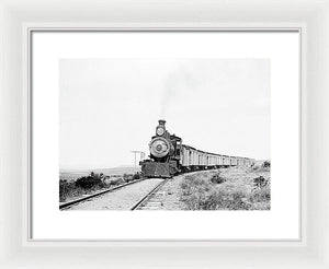 Scenic - The Old West Train - Framed Print