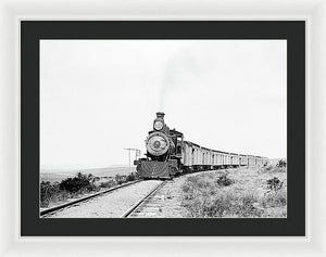 Scenic - The Old West Train - Framed Print