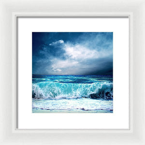 Scenic - The Turquoise Wave - Framed Print