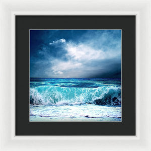 Scenic - The Turquoise Wave - Framed Print