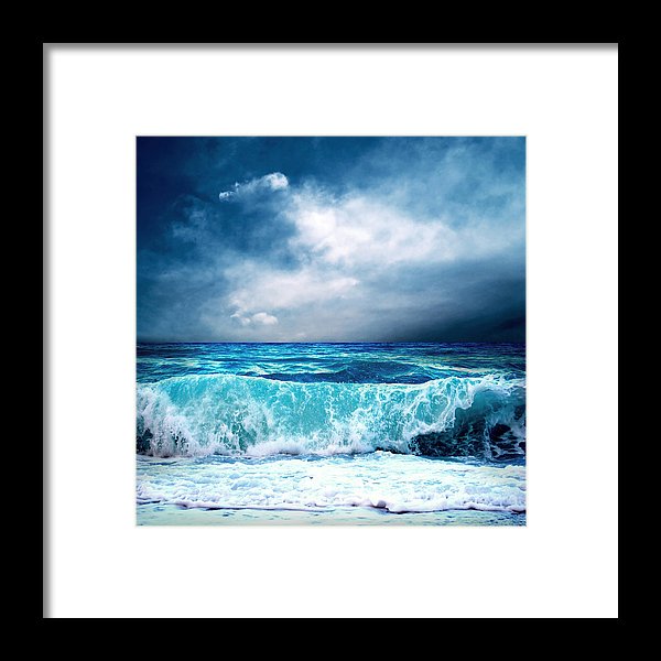 Scenic - The Turquoise Wave - Framed Print