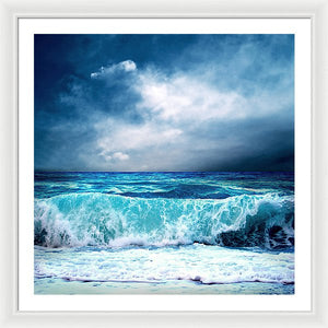 Scenic - The Turquoise Wave - Framed Print