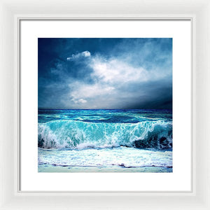 Scenic - The Turquoise Wave - Framed Print