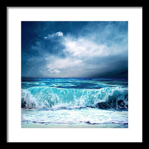 Scenic - The Turquoise Wave - Framed Print